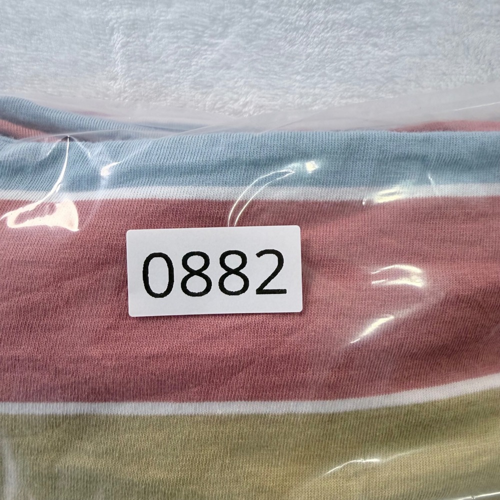 Free Planet T-Shirt Vertical Stripe Multi-Color Crew Neck FT9K77DRU Size Large - Picture 7 of 7